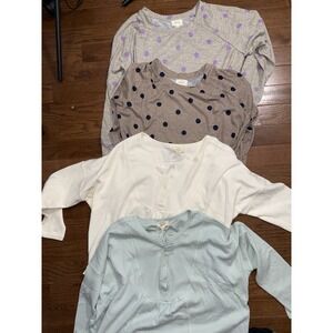 Perch By Blue Pepper Lot Of 4 Light Soft Sweaters And Waffle Knit Size 2XL